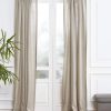 Natural Linen Curtain 52 x 96 Inch, Light Filtering Rod Pocket Curtain 96 Inch, 100% Pure Linen European Flax Window Treatment Panel for Living Room, Bedroom - Image 2
